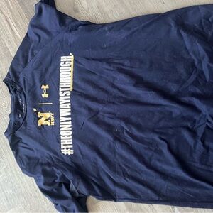 USNA Under Armour Blue Short Sleeve Tee